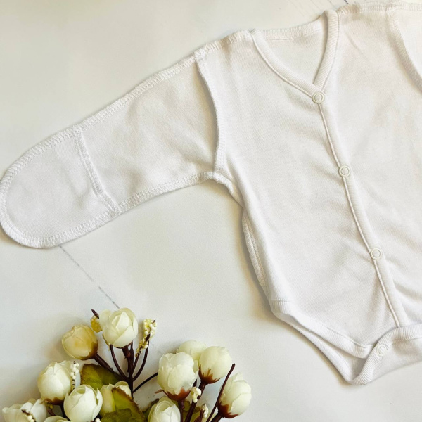 Комбинезон - боди для новорожденных детей Bebika, натуральный хлопок (13/18-0)